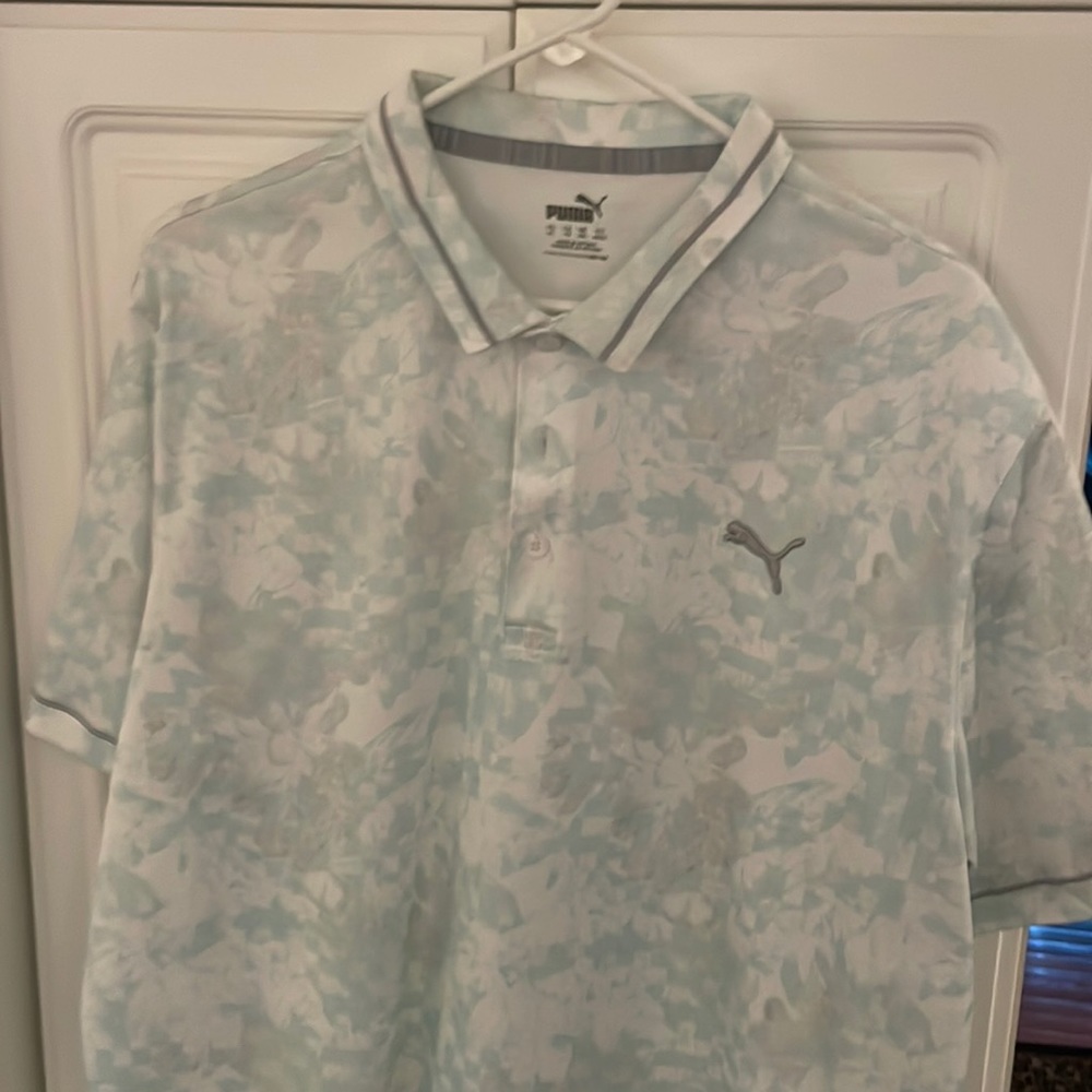 Puma golf shirt XL green